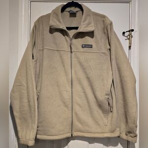 Men's Columbia Steens Mountain 2.0 Full Zip Fleece Jacket Size Large Tan